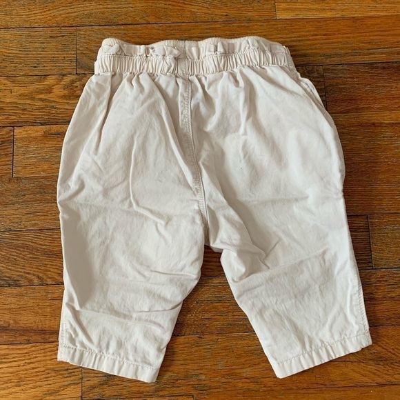 𝅺GAP|CREAM Lightweight Pants|Size 6-12 months - Picture 2 of 4